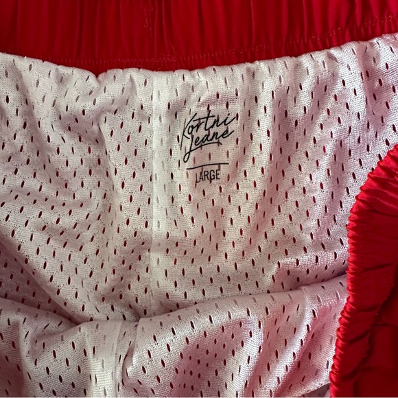OG LAVA RED Kortni Jeane Retro Swim Shorts - Picture 2 of 3